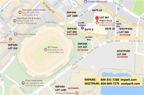 Parking Directions Rogers Arena