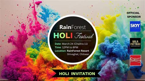 Rainforest Holi Festival 2024 Rainforest Resort Chitwan Pokhara 24