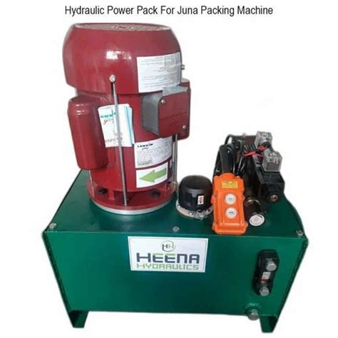 2hp Single Phass Mild Steel Hydraulic Power Pack For Juna Packing