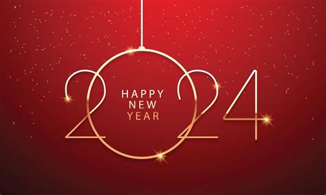 2024 Happy New Year Background Design Greeting Card Banner Poster