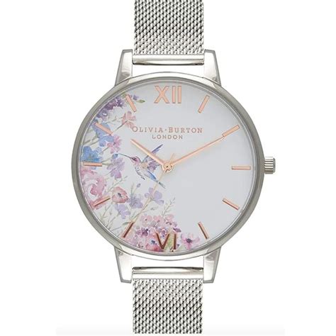 Olivia Burton Painterly Prints Analog White D Round Dial Women Watch