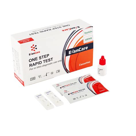 One Step Medical Diagnostic Rapid Syphilis Test Cassette Diagnostic Kit