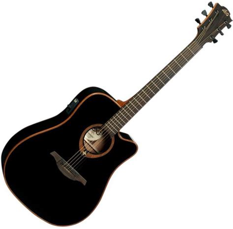 Lag T100DCE - black Folk guitar