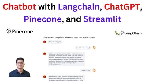 Creating Chatbot With Chatgpt Langchain Pinecone And Streamlit