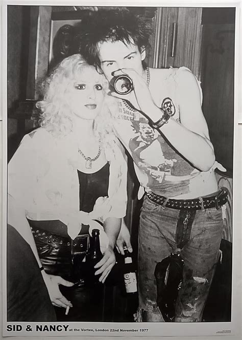Punk Poster Sex Pistols Sid Vicious Sid Nancy At The Vortex London Etsy
