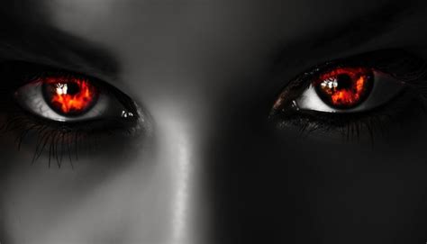 Evil Black Alien Vampire Or Zombie Eyes Close Up Shot Premium Ai