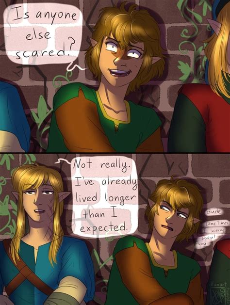 Two Comic Panels One With Blonde Hair And The Other With Blue Eyes Are