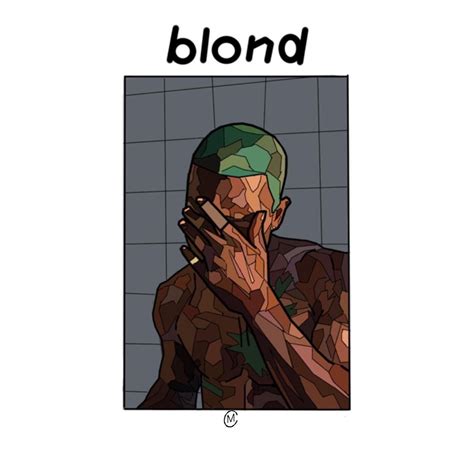 Album Drawing Frank Ocean Blonde Digital Work Done By Me Album