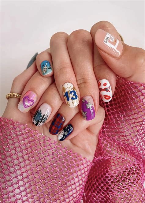 40 Taylor Swift Nail Art Ideas That Are Perfect For The Eras Tour Days Inspired