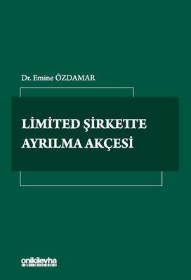 Limited Şirkette Ayrılma Akçesi Emine Özdamar Fiyat Satın Al D R