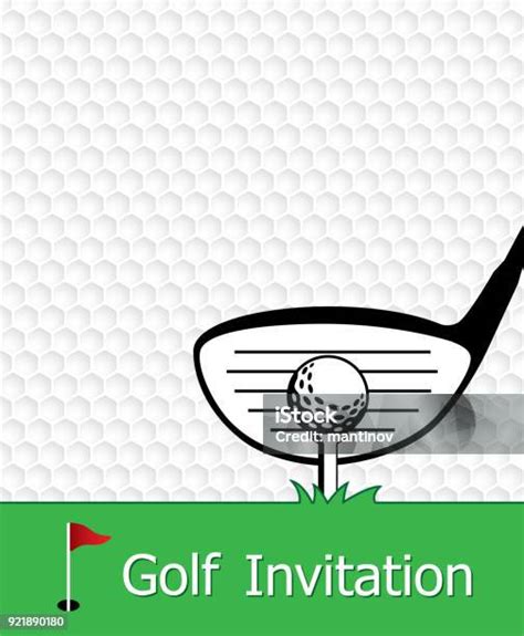 Golf Invitation Flyer Template Graphic Design Stock Illustration Download Image Now Golf