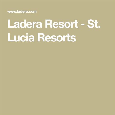 Ladera Resort - St. Lucia Resorts | Ladera resort, St lucia resorts, St ...