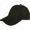 Plain Adjustable Velcro Baseball Cap Black C611H15OJ5L