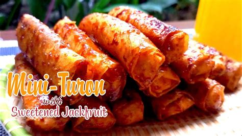 MINI TURON WITH SWEETENED JACKFRUIT Turon With Minatamis Na Langka