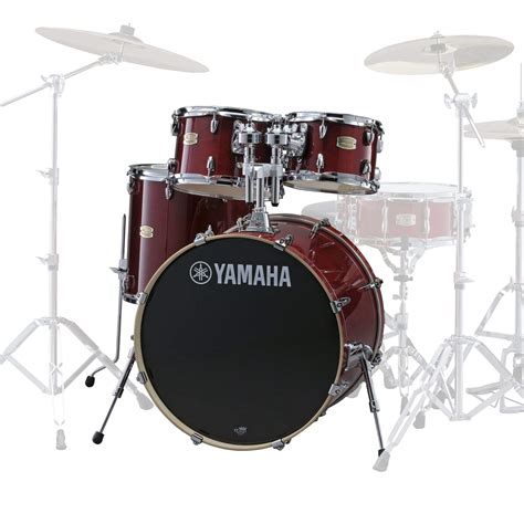 Yamaha Stage Custom 12 14 18 3pc Drum Kit Cranberry Red Cranberry Red