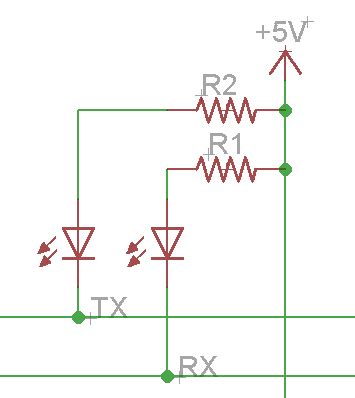 Arduino How Do I Hook Up An Led Across The Tx Pin On My Atmega