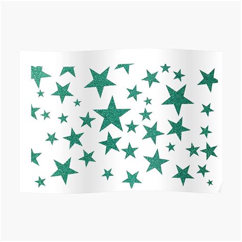 "Green Glitter Star" Poster by lucyaurora | Redbubble