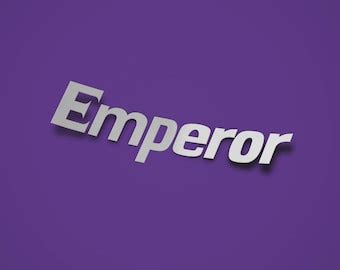 Team Emperor Sticker Etsy