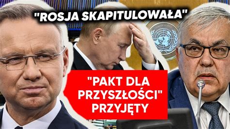 Rosja skapitulowała w ONZ Andrzej Duda Pakt został przyjęty przez