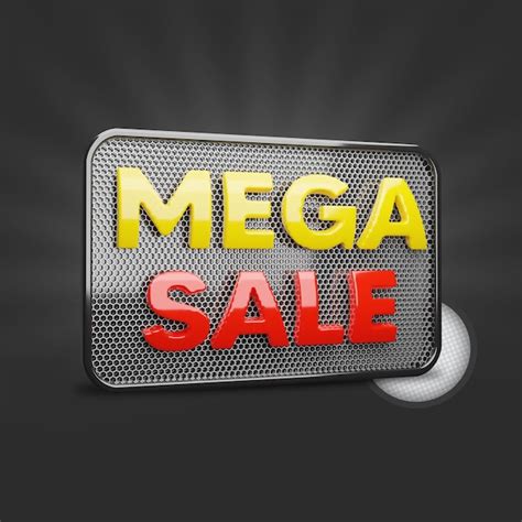 Premium PSD Mega Sale 3d