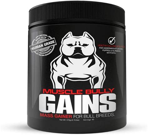 Muscle Bully Gains - Mass Weight Gainer, Whey Protein for Dogs 90 ...