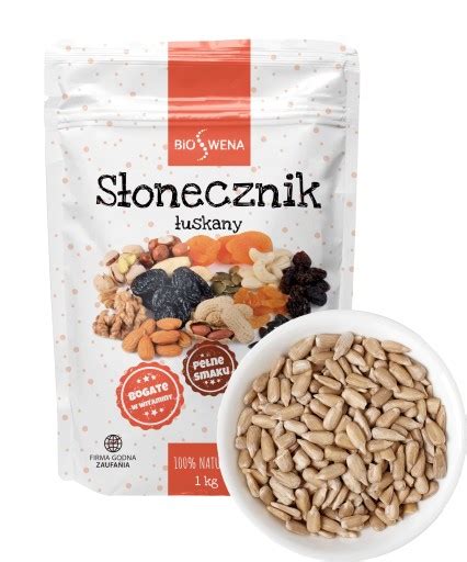 Słonecznik łuskany 1kg 1000g ziarno 13290669835 Allegro pl