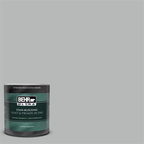 Behr Ultra Qt N Lunar Surface Semi Gloss Enamel Exterior Paint