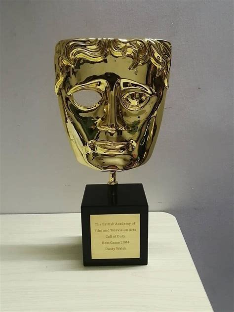 BAFTA Trophy Replica Statue British Academy Film Award Etsy