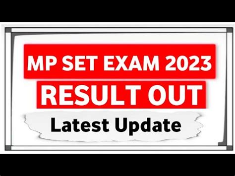 MP SET Result 2023 Mpset Result Date 2023 MPPSC Set Result Mp Set