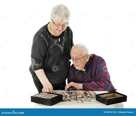 Puzzling Stock Photo Image Of White Pastime Black 90974118