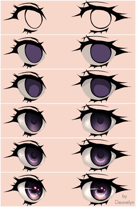 Easy Anime Eyes Drawing