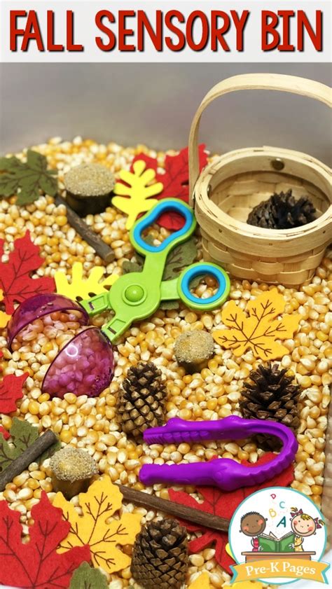 Easy Fall Sensory Bin For Preschoolers And Toddlers!