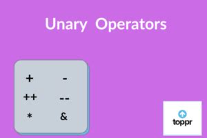 What Are Unary Operators In C Definition Types Of Unary Operators