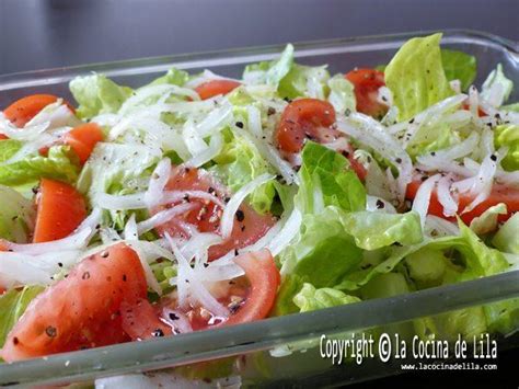 Ensalada de lechuga y tomate - La Cocina de Lila