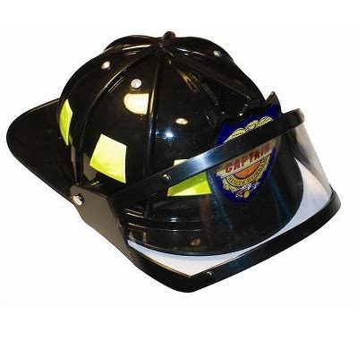 Aeromax Firefighter Adult Costume Black Helmet : Target