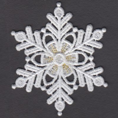 Fsl Golden Snowflakes Set Designs X Products Swak Embroidery