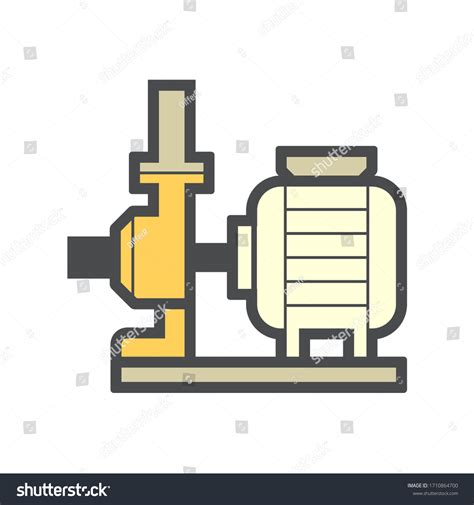 Centrifugal Pump Vector Icon Powered By Stock Vector Royalty Free