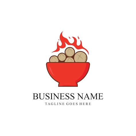 Premium Vector Vector Illustration Meatball Logo Template