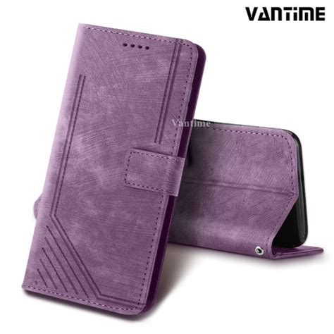 Vantime สาหรบ Infinix Hot 12 Play 12i 12 Pro Vintage PU Leather