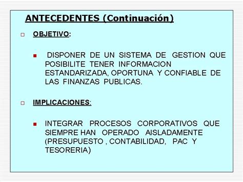 EL SISTEMA INTEGRADO DE INFORMACION FINANCIERA SIIF NACION