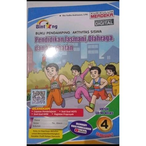 Jual PJOK PENERBIT BINTANG KELAS 4 SEMESTER 1 BUKU PENDAMPING