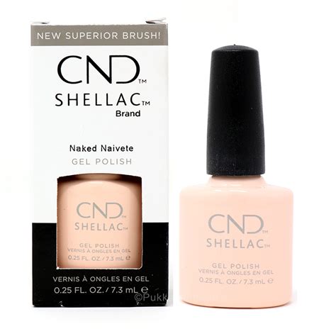 Cnd Shellac Naked Naivete Ml Buy Now Pukka Nails