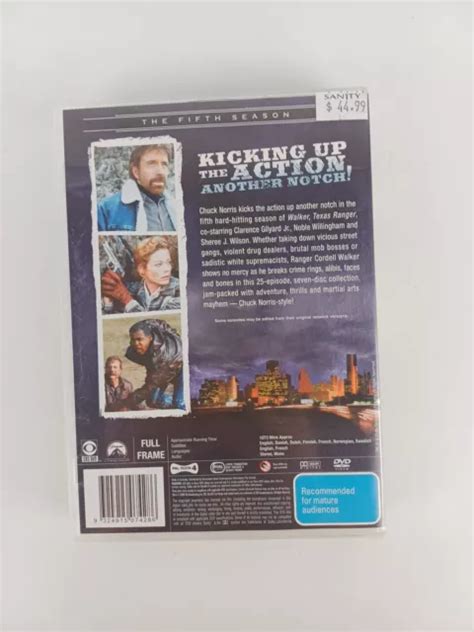 Walker Texas Ranger The Fifth Season 5 Dvd Region 4 1700 Picclick Au