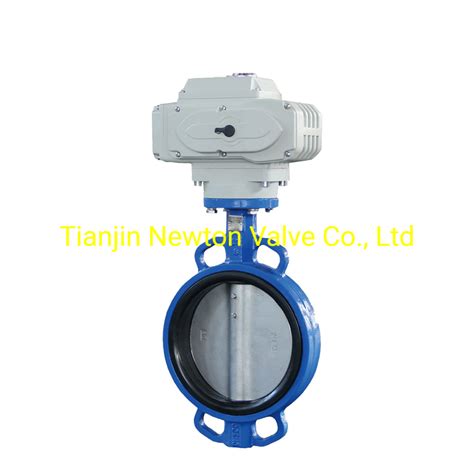 Butterfly Valve With Electric Actuator EPDM NBR Rubber Lining 150 175