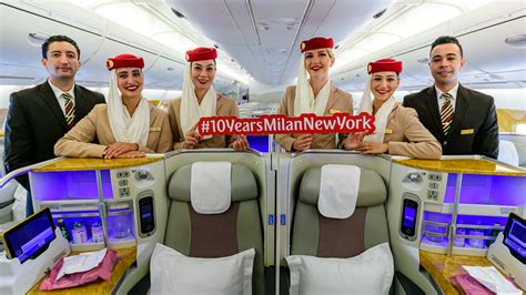 Emirates Festeggia 10 Anni Di Successo Sulla Rotta Milano New York