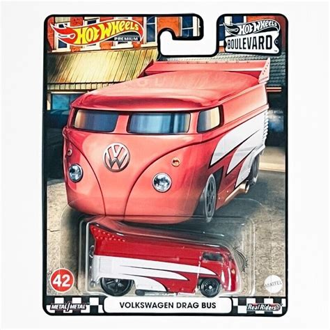 Hot Wheels Premuim Boulevard 42 Volkswagen Drag Bus Red Shopee Philippines