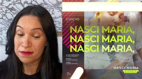 Reaction Claudia Pascoal Nasci Maria Festival Da Can O Youtube