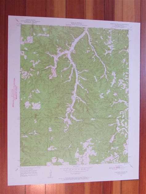 Kaintuck Hollow Missouri 1959 Original Vintage Usgs Topo Map 1959