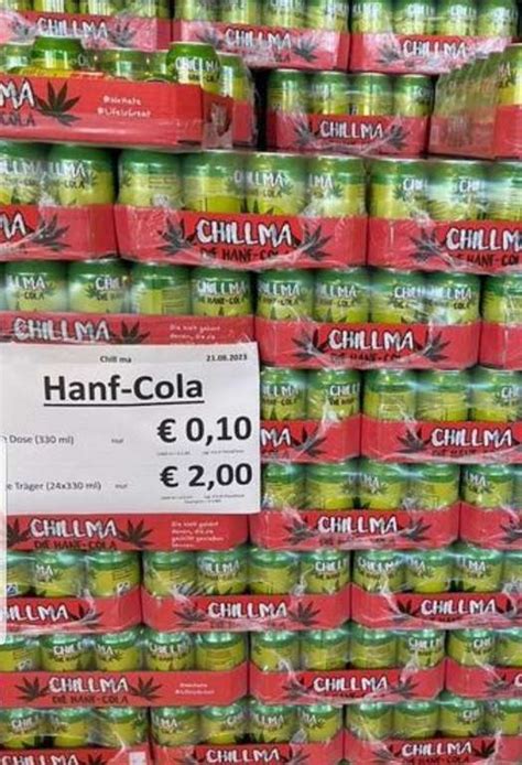 Hanf cola 24x0 33l für 2 euro pfand MHD ware Lokal Bremen