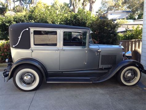 1928 Ford Model A Ford Briggs Body Fordor Sedan StuartWood